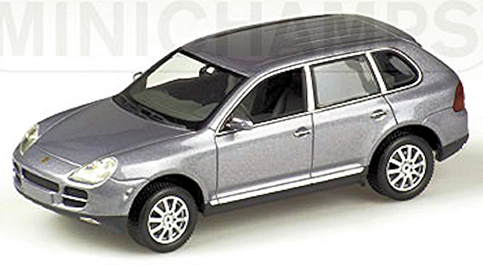 Porsche Cayenne V6 2002-07 Meridian Grigio Grey Metallizzato 1:43 Minichamps - Immagine 1 di 1