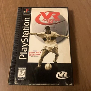 VR Soccer '96 (Sony PlayStation 1, Ps1) Long Box CIB Rare - Picture 1 of 10