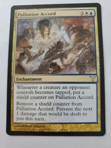 MTG Magic The Gathering Card Palliation Accord Enchantment Blue White Dissension - Picture 1 of 2