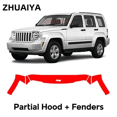 Película de protección de pintura PPF precortada para capó para Jeep Liberty 2008-2013 Foto 1 de 4