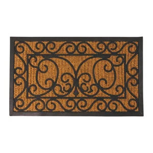 Esschert Design In- und Outdoor Fußmatte klassisches Muster aus Kokos und Gummi - Bild 1 von 1