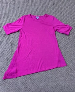 Girls D-Signed Dark Pink Asymmetrical Top - size L - Picture 1 of 1