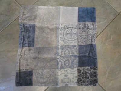 Pottery Barn Cora лоскутное одеяло бархат наволочка 20 новый синий мульти фото образец - Изображение 1 из 4