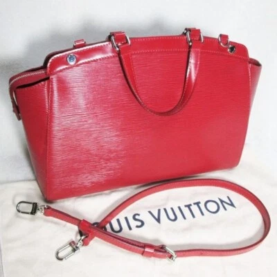 Bolso de hombro Louis Vuitton Epi Brea MM 2 vías rojo LV M4030E rango A Foto 1 de 4