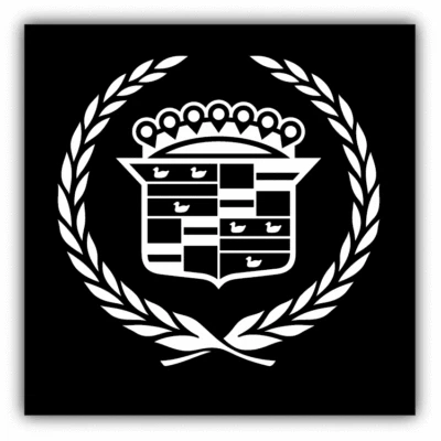 Cadillac Logo Auto Car Bumper Sticker Decal - 3'' or 5''