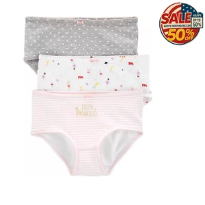 Carter's Big Girls' 3-Pack Cotton Panties 4-5 Years, Happy Independence Day Sale - Picture 1 of 2