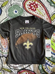 New Orleans SAINTS Performance Baby Toddler Shirt, Gerber NFL Football, 12 mo - Picture 1 of 12