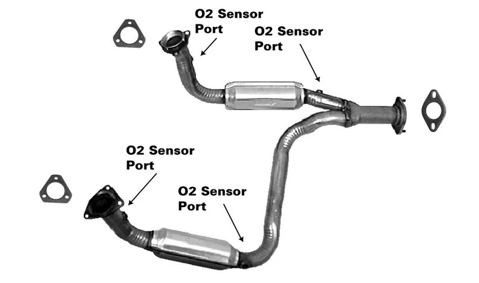 Convertidor catalítico para Chevrolet Silverado 1500 1999 4,8 L V8 gas ohv Foto 1 de 1