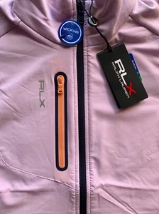 RLX GOLF LADIES STUNNING LILAC TECH TERRY FULL ZIP GOLF GILET VEST BNWT SMALL - Picture 1 of 9