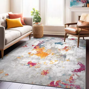 Rugshop Area Carpets Contemporary Abstract Elegance Rugs for Dining Room 5x7 Rug - Picture 1 of 11