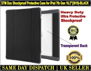 STM Dux iPad Case For iPad 10.2 7th gen 2019 Heavy Duty Shockproof Rugged Cover - Picture 1 of 10