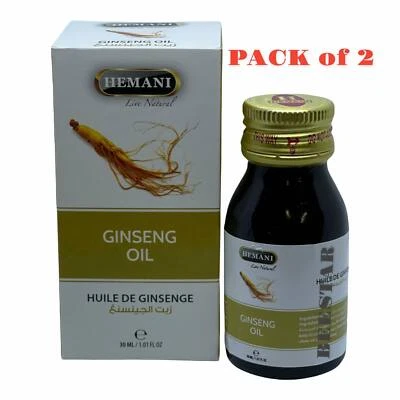 Hemani Ginseng Oil 30ml Anti Depression Strengthens Immune system PACK OF 2