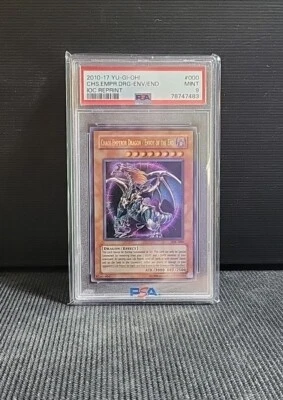 Yugioh - PSA 9 - Chaos Emperor Dragon Envoy End IOC-000 Unlimited - Image 1 of 2
