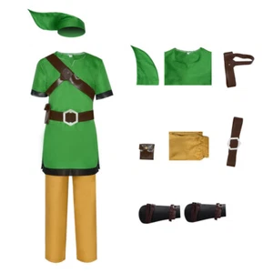 The Legend of Zelda Link Cosplay Kostüm Kinder Halloween Karneval Party Outfits - Bild 1 von 5