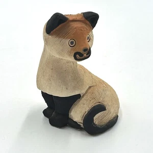 Estatuilla de gato siamés vintage Artesania Rinconada hecha a mano - De Rosa Collect - Imagen 1 de 9