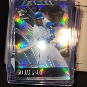 2024 LEAF PRESS PASS SILVER MIRROR REFLECTOR RB-9 BO KNOWS" JACKSON 15/25-ROYALS - Picture 1 of 3