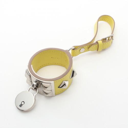 HERMÈS HERMES Porte cle Collier de chien portachiavi Lime charm A Epsom usa