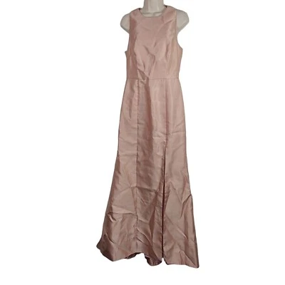 Alfred Sung 粉色正装修身喇叭无袖女式 10 R 码露背  — 第 1/4 张图片