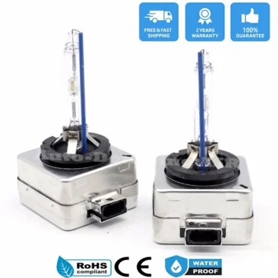 For Hyundai ix35 2014-2018 Pair D3S Bulbs Xenon HID 35W Ice Blue 8000K Low Beam - Image 1 of 4