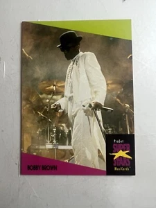 BOBBY BROWN trading Card #13 PROSET Super Stars Music Cards 1991 UK - Picture 1 of 3