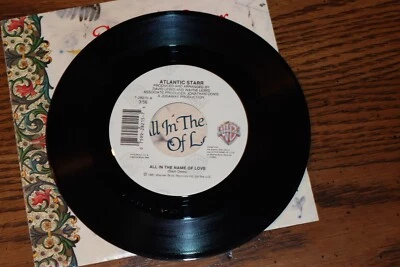 ATLANTIC STARR VINYL 45 ALL IN THE NAME OF LOVE B/W I'M IN LOVE UNPLAYED Foto 1 de 4