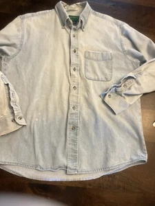Cold’.s Concept Shirt Mens Medium Heavyweight Denim Chore VTG Western Shacket - Picture 1 of 17