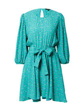 Mavi Damen Kleid mit Gürte Sommerkleid Dreiviertelarm  Kleid Grün S