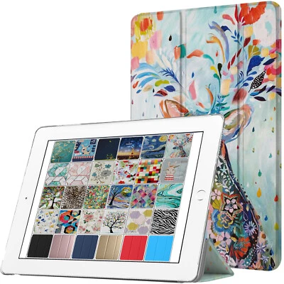 iPad 9.7 Air 5 4 3 2 1 5th 6th 7.9 10.2 10.5 10.9 Sleep/Wake PC Cover Deer Print - Image 1 of 4