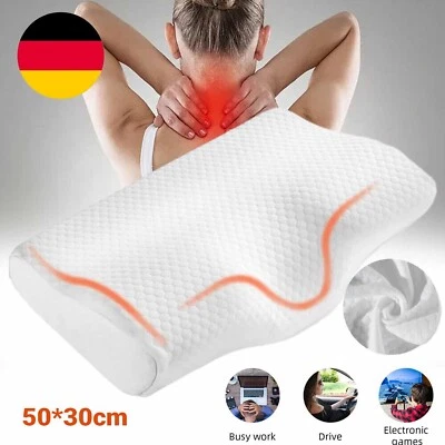 MARKENLOS Memory Foam Kopfkissen Orthopädisch Nackenstützkissen Nackenkissen Anti Schnarch