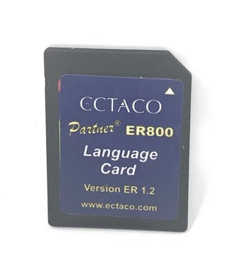 ECTACO Partner ER800 Series Language Card Version ER 1.2 - Image 1 of 2