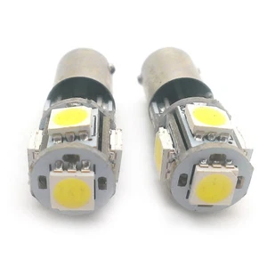 2x Xenon bianco 5 SMD LED luce laterale BA9S T4W 233 adatto per Reliant Fox AMSL1014W - Foto 1 di 1