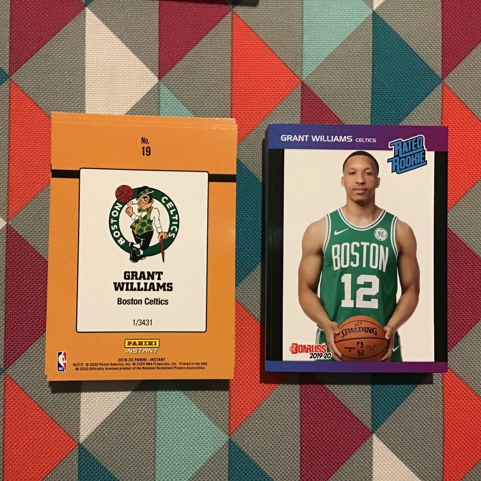 Grant Williams Celtics RC 2019-20 - 1989 Rated Rookie Donruss Panini Instant - Image 1 of 1