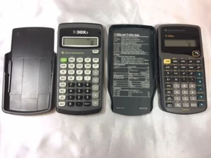 LOTE DE 2 INSTRUMENTOS TEXAS TI-30Xa CALCULADORAS CIENTÍFICAS DE COLECCIÓN, ESTUCHE, MANUAL (1 - Imagen 1 de 6