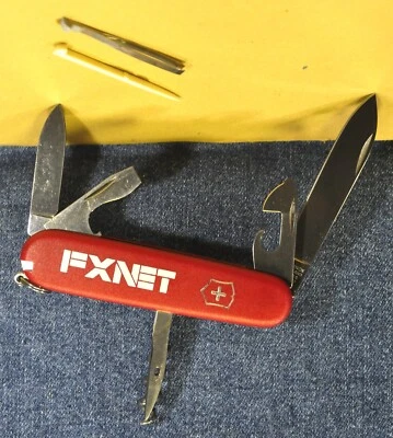 "VICTORINOX"  SPARTAN   c. 1991's  RED  MULTI-TOOL  FOLDING  SWISS  ARMY  KNIFE - Image 1 of 4