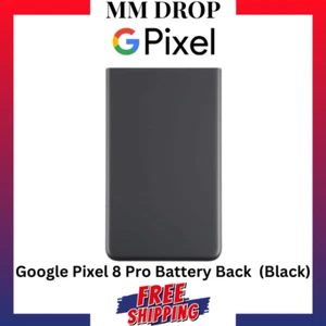 For Google Pixel 8 Pro Replacement Rear Housing Battery Back Cover Glass (Black) - Picture 1 of 1