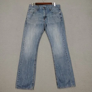 Levis 527 Jeans Mens 33x34 Blue Slim Bootcut Low Rise Medium Wash Denim Pant - Picture 1 of 13