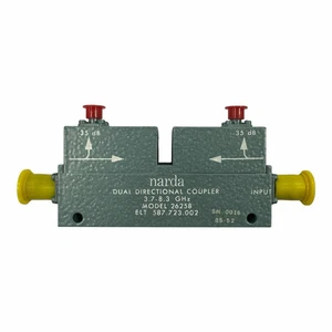 26258 Narda Coaxial Directional Coupler 3700-8300Mhz 35db TNC/SMA - Picture 1 of 2