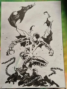 Mike Dubisch Spawn Original Comic Book Art Absolutely Fantastic!! - Picture 1 of 6