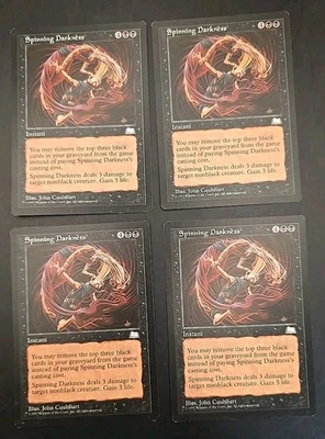 Spinning Darkness Weatherlight MTG Regular Lightly Played (4 Cards) #2 - Image 1 of 4