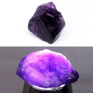 💎48,82ct 25,5x23,5mm grober natürlicher lila Amethyst - unbeheizt, Uruguay Edelstein - Bild 1 von 6