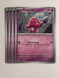 Pokemon TCG Paldea Evolved 4x Playset Tinkatink 102/193 Near Mint - Picture 1 of 2