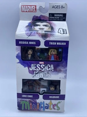 Marvel Minimates Jessica Jones Serie 1 Kilgrave Luke Cage Trish Walker 4pk Foto 1 de 4