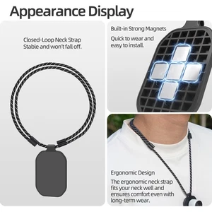 Magnetic Neck Strap Lanyard For DJI OSMO Nano/Insta360 GO 3S/GO 3 Adapter Mount - Picture 1 of 23