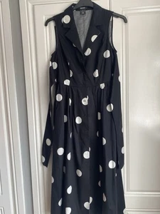 DKNY Women's Poka Dot Shift Dress size US 8 - Picture 1 of 5