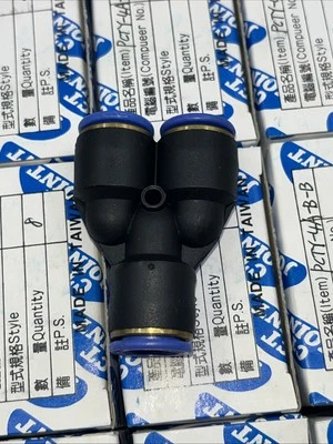 Lot Of 200 New  Pneumatic 1/2 "Y" push to connect one touch fitting - Image 1 of 4