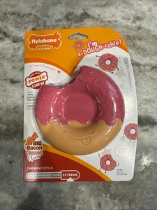 Power Chew Donut Dog Chew Toy, Cute Dog Toys for Aggressive Chewers SM - Picture 1 of 2