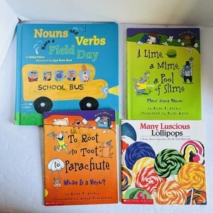 Lot of 4 Words are CATagorical Lollipops Heller Nouns Verbs Children's Grammar - Picture 1 of 22