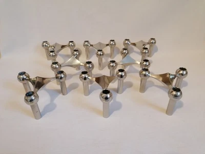 8 x Nagel S 22  Kerzenständer 70er Jahre Stecksystem Kerzenhalter - Bild 1 von 4