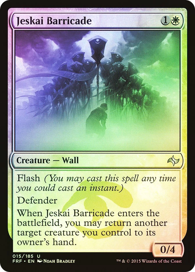 MTG FOIL Jeskai Barricade  - Fate Reforged #015 - Image 1 of 1