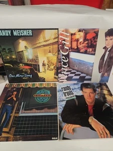 4 Vintage Country Vinyl Waylen Jennings Randy Travis Vince Gill Randy Meisner - Bild 1 von 18